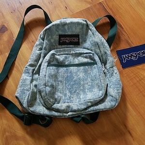 Jansport denim mini backpack
